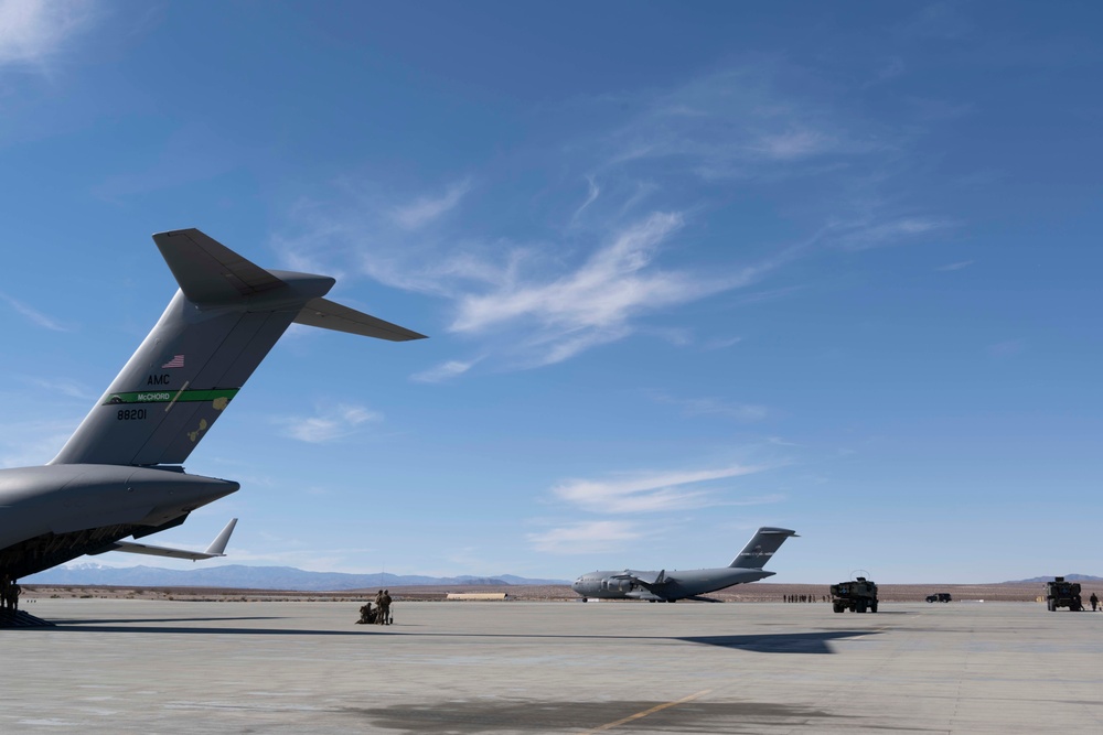 Travis AFB trains together with USMC