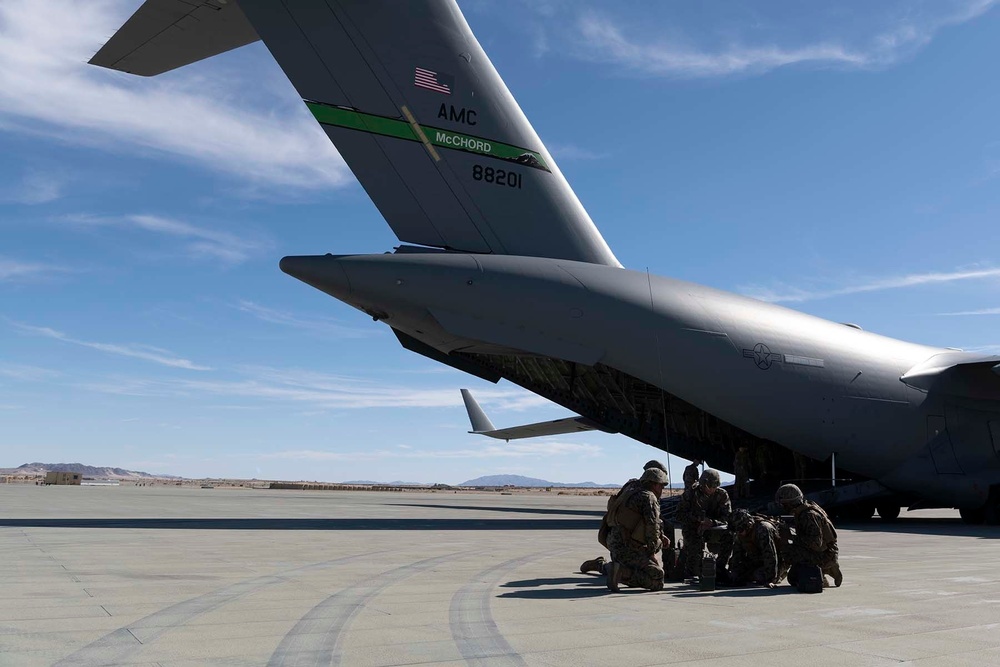 Travis AFB trains together with USMC