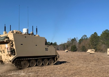 On-The-Move network to increase armored formation survivability, lethality