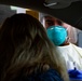 Connecticut Air National Guard Airmen administer COVID tests in Milford.