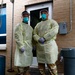 Connecticut Air National Guard Airmen administer COVID tests in Milford.