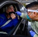 Connecticut Air National Guard Airmen administer COVID tests in Milford.