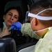Connecticut Air National Guard Airmen administer COVID tests in Milford.