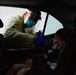 Connecticut Air National Guard Airmen administer COVID tests in Milford.