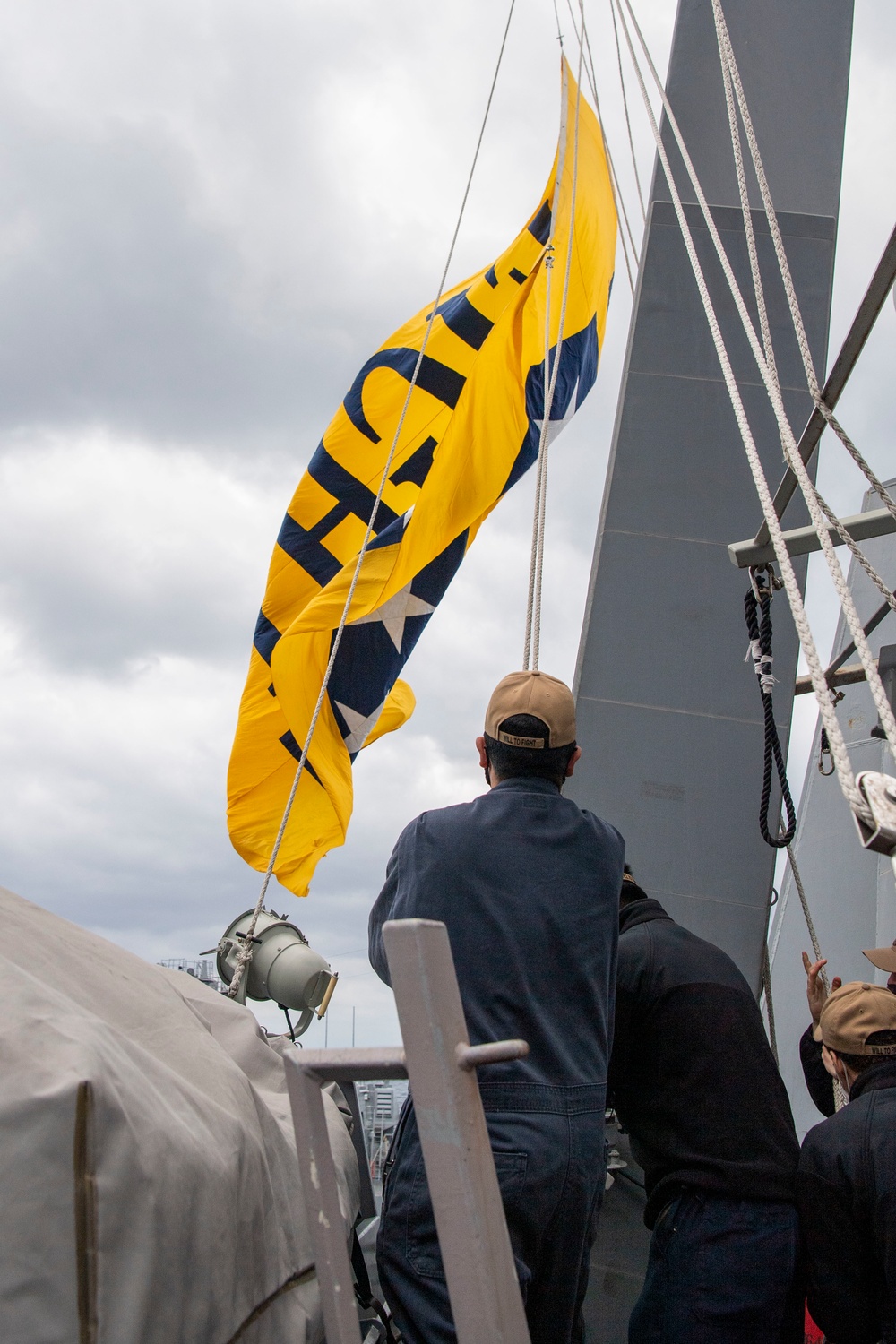 USS Dewey's RAS with JS Mashu