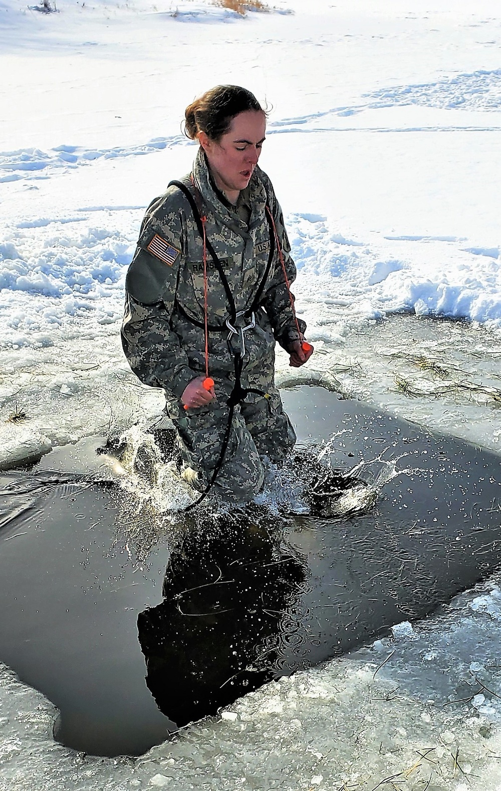 Airmen, Soldiers participate in cold-water immersion training at Fort McCoy