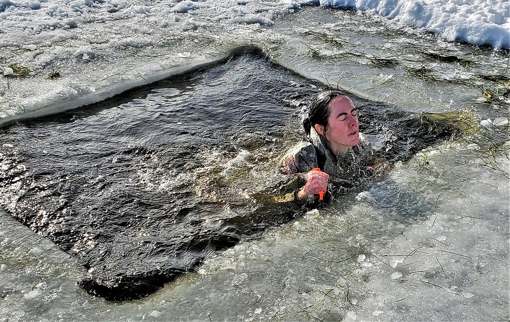 Airmen, Soldiers participate in cold-water immersion training at Fort McCoy
