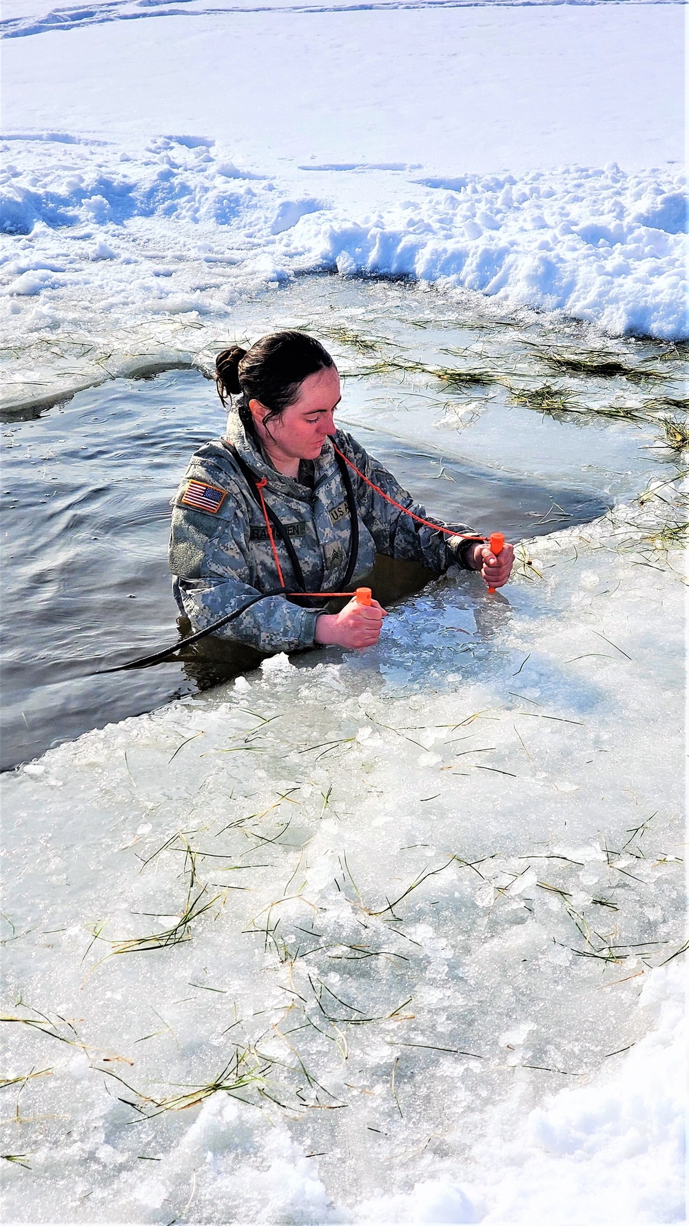 Airmen, Soldiers participate in cold-water immersion training at Fort McCoy