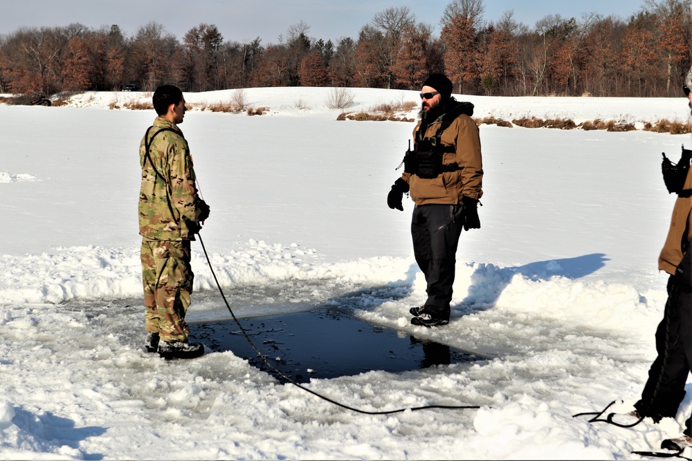 Airmen, Soldiers participate in cold-water immersion training at Fort McCoy