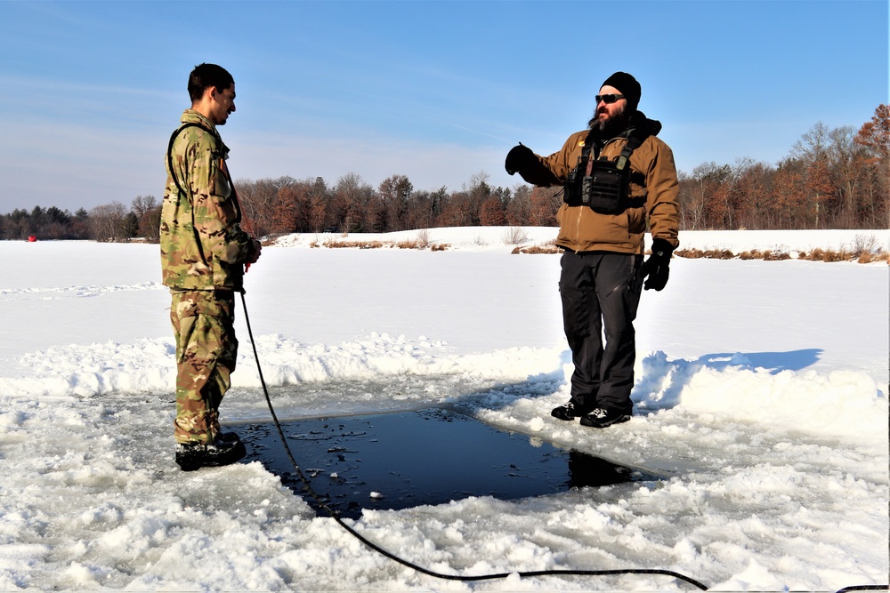 Airmen, Soldiers participate in cold-water immersion training at Fort McCoy