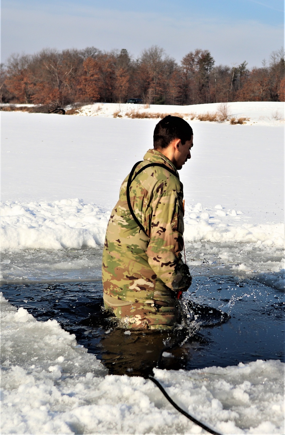 Airmen, Soldiers participate in cold-water immersion training at Fort McCoy