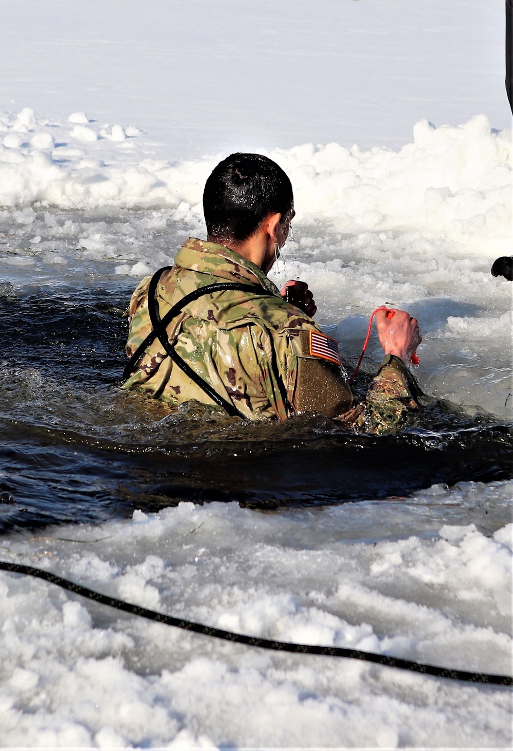 Airmen, Soldiers participate in cold-water immersion training at Fort McCoy