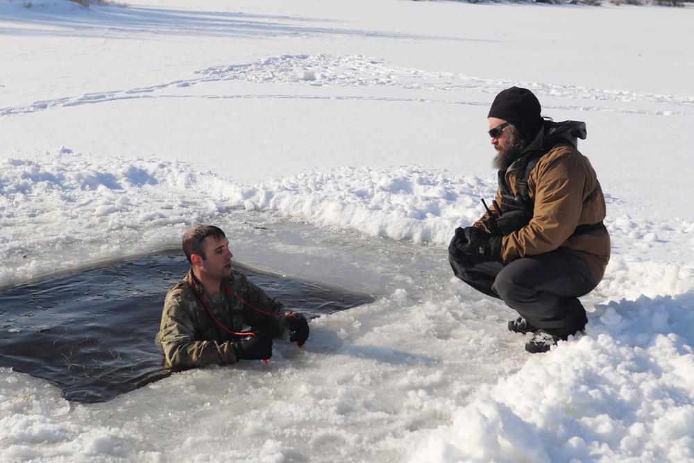 Airmen, Soldiers participate in cold-water immersion training at Fort McCoy