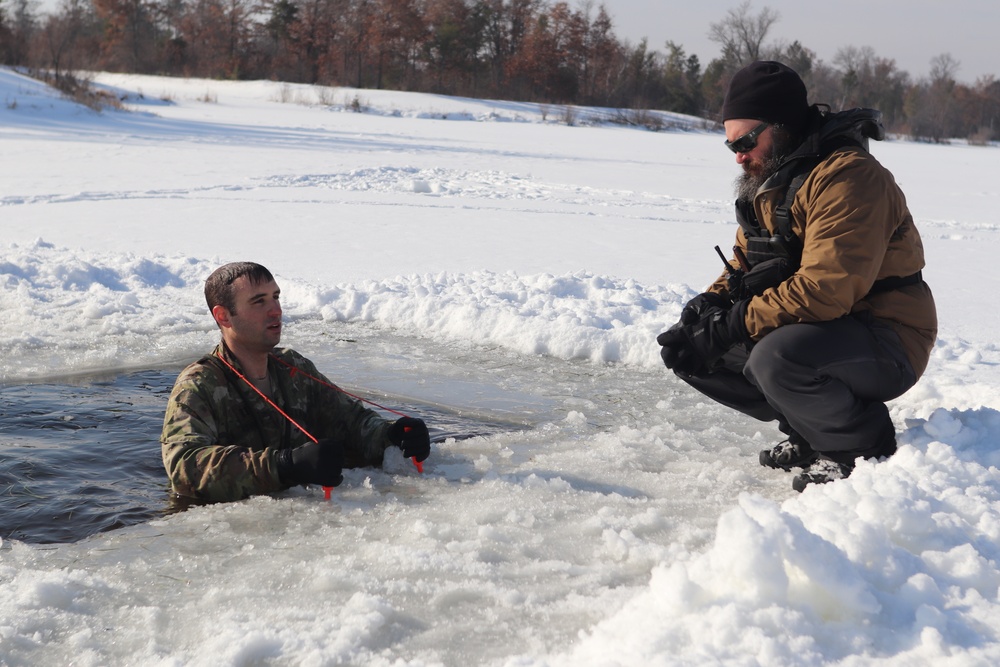 Airmen, Soldiers participate in cold-water immersion training at Fort McCoy