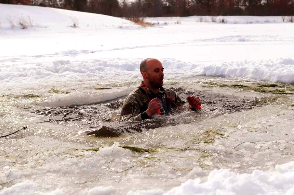 Airmen, Soldiers participate in cold-water immersion training at Fort McCoy