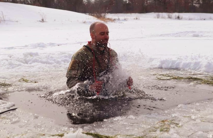 Airmen, Soldiers participate in cold-water immersion training at Fort McCoy