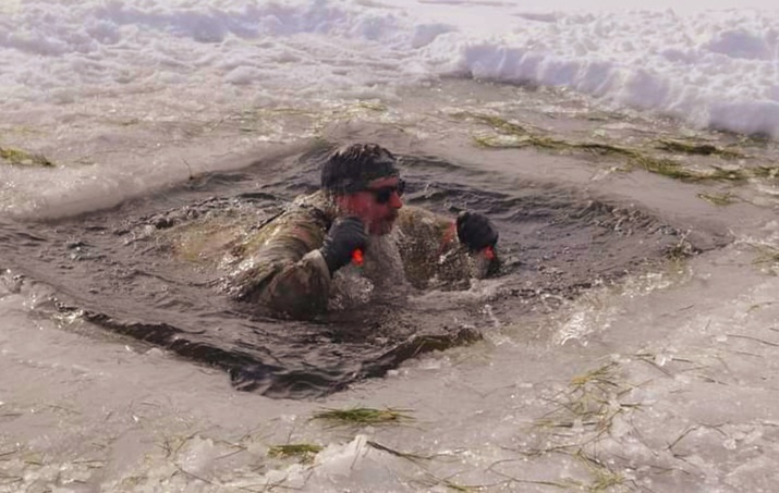 Airmen, Soldiers participate in cold-water immersion training at Fort McCoy