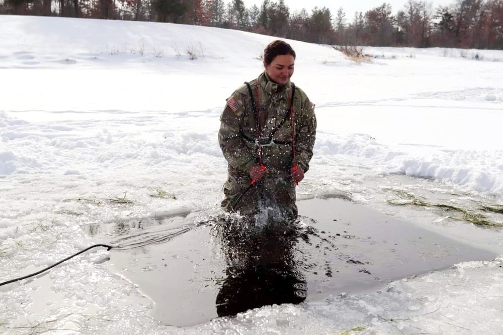 Airmen, Soldiers participate in cold-water immersion training at Fort McCoy