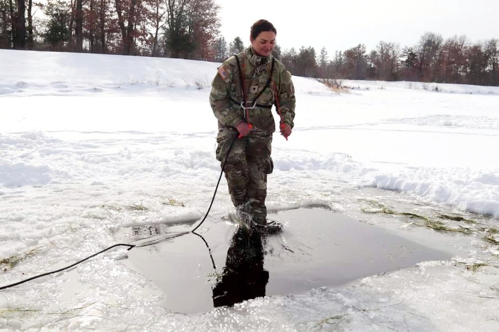 Airmen, Soldiers participate in cold-water immersion training at Fort McCoy