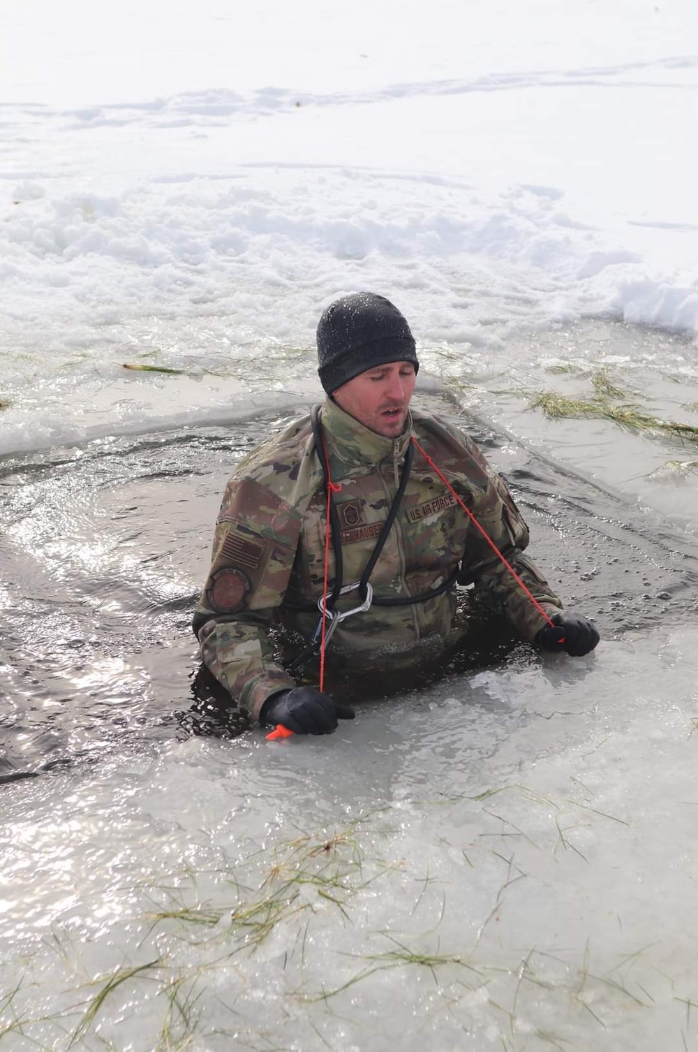 Airmen, Soldiers participate in cold-water immersion training at Fort McCoy