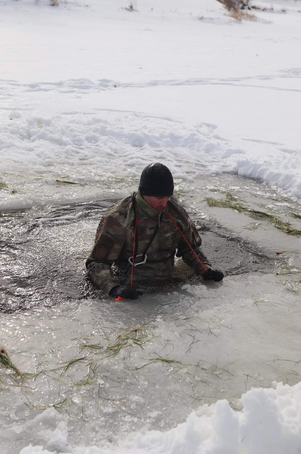 Airmen, Soldiers participate in cold-water immersion training at Fort McCoy