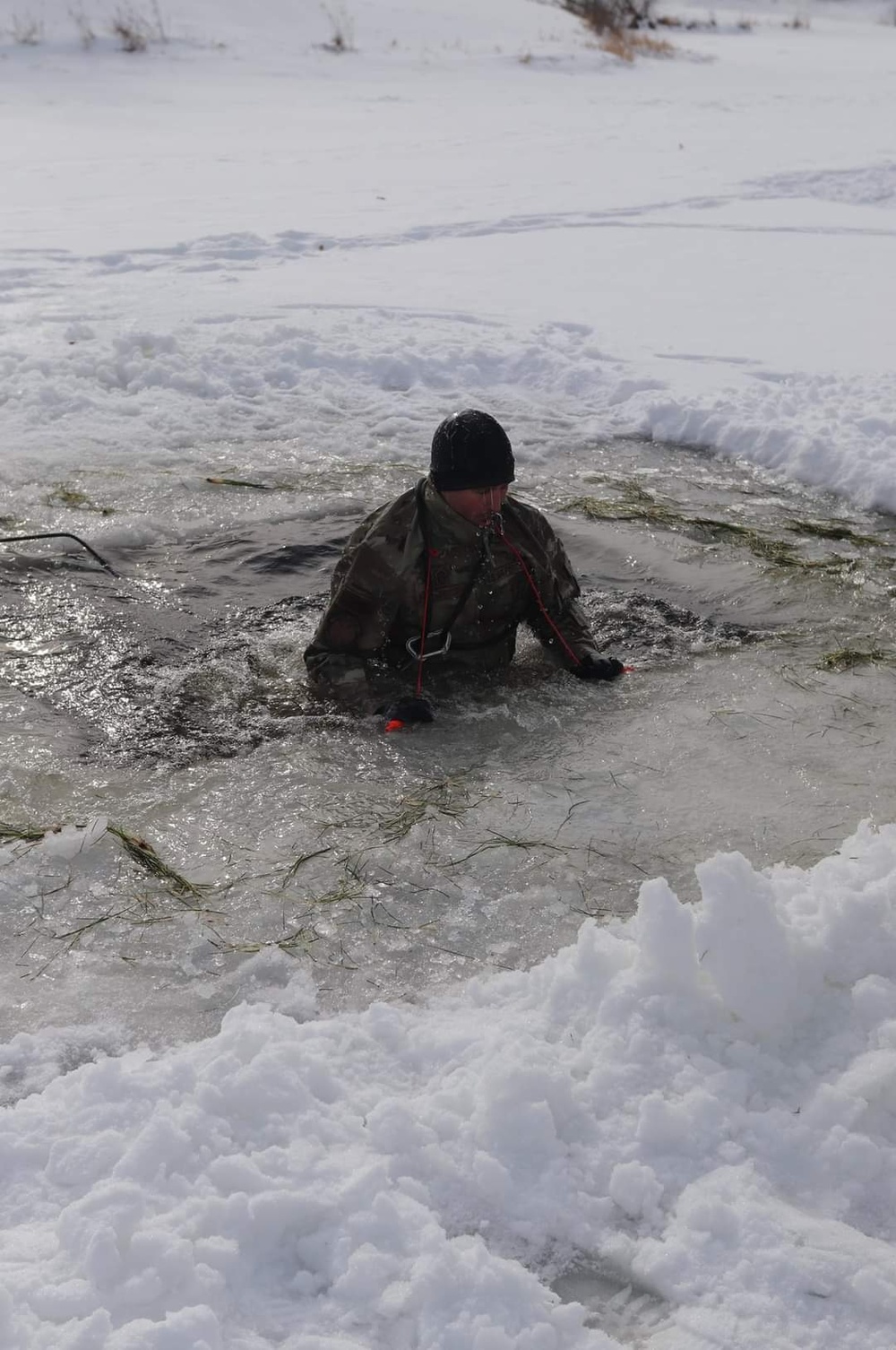 Airmen, Soldiers participate in cold-water immersion training at Fort McCoy