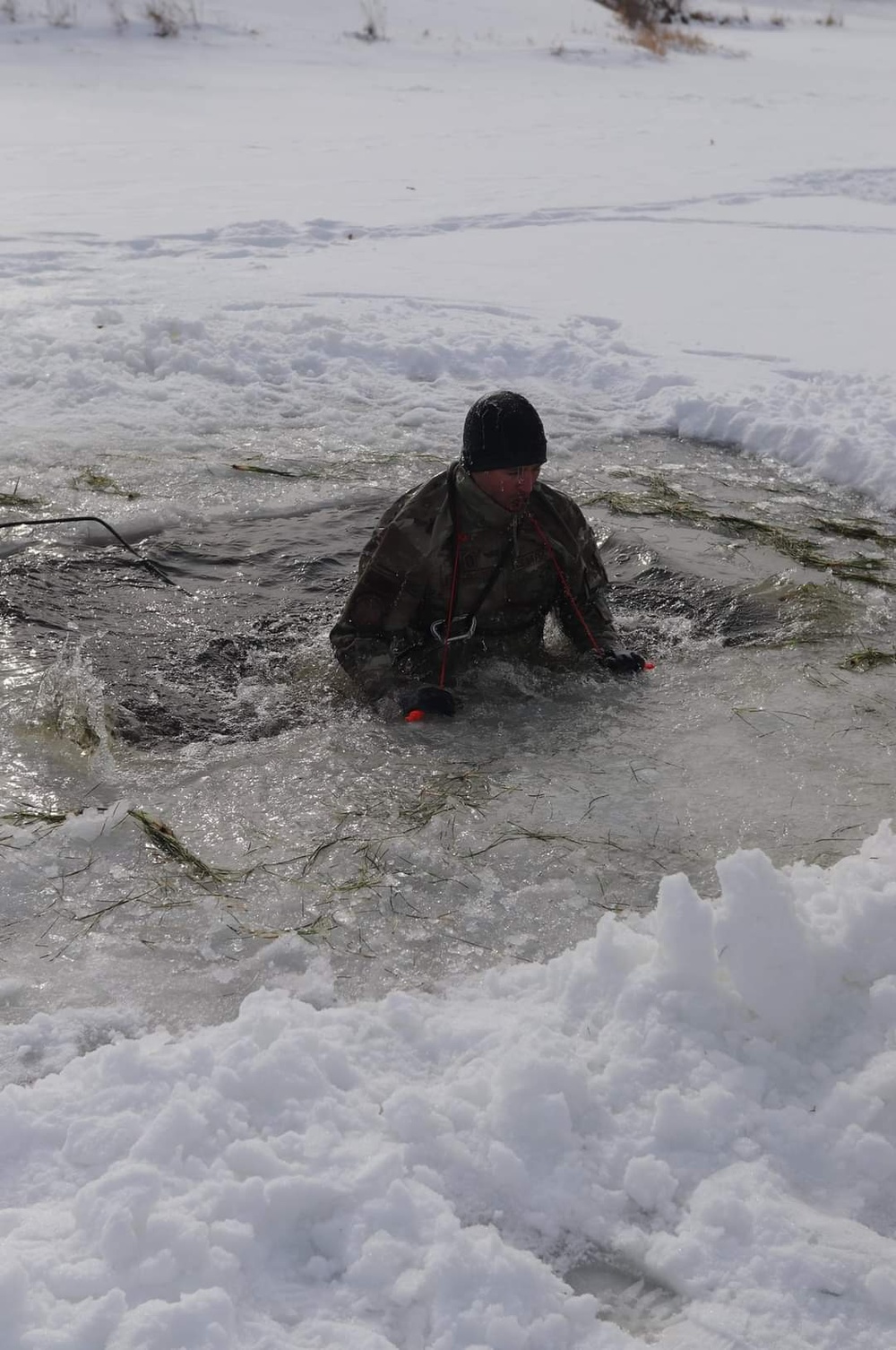 Airmen, Soldiers participate in cold-water immersion training at Fort McCoy