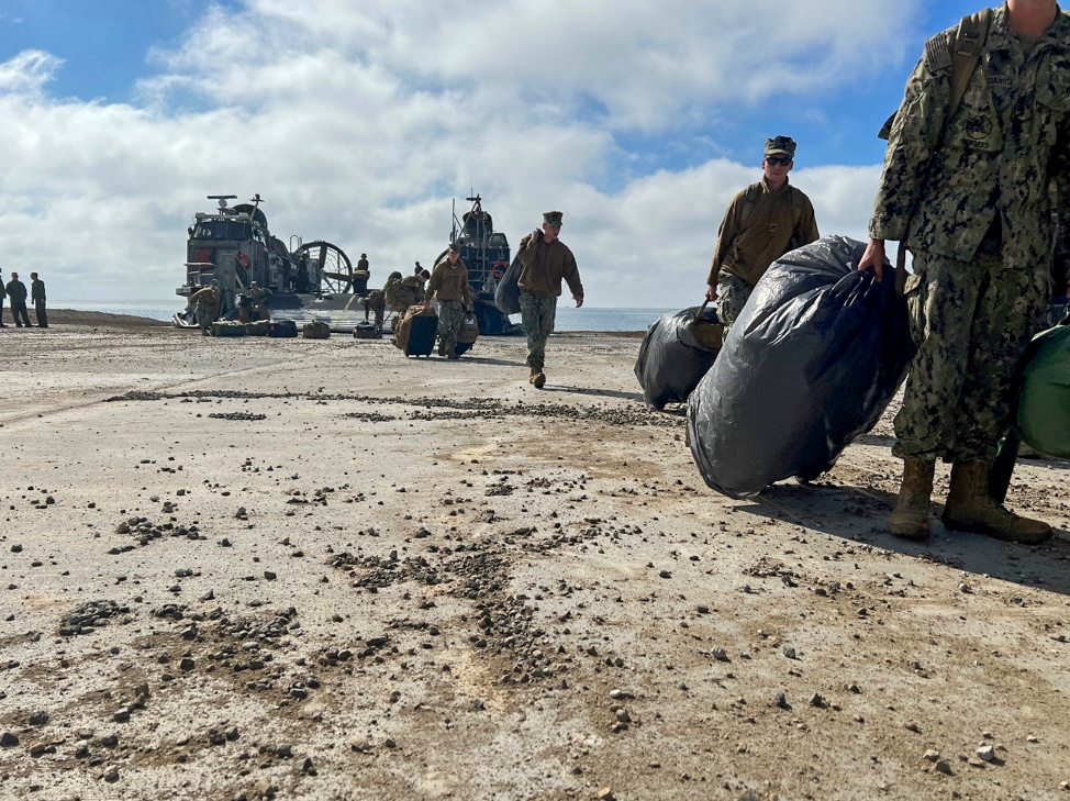 Seabees assigned to ACB-1 arrive to San Clemente Island