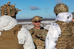 Ukrainian military trainers from Land Forces Command certify on M141 bunker defeat munition system