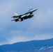 31 FW F-16s takeoff for exercise Point Blank