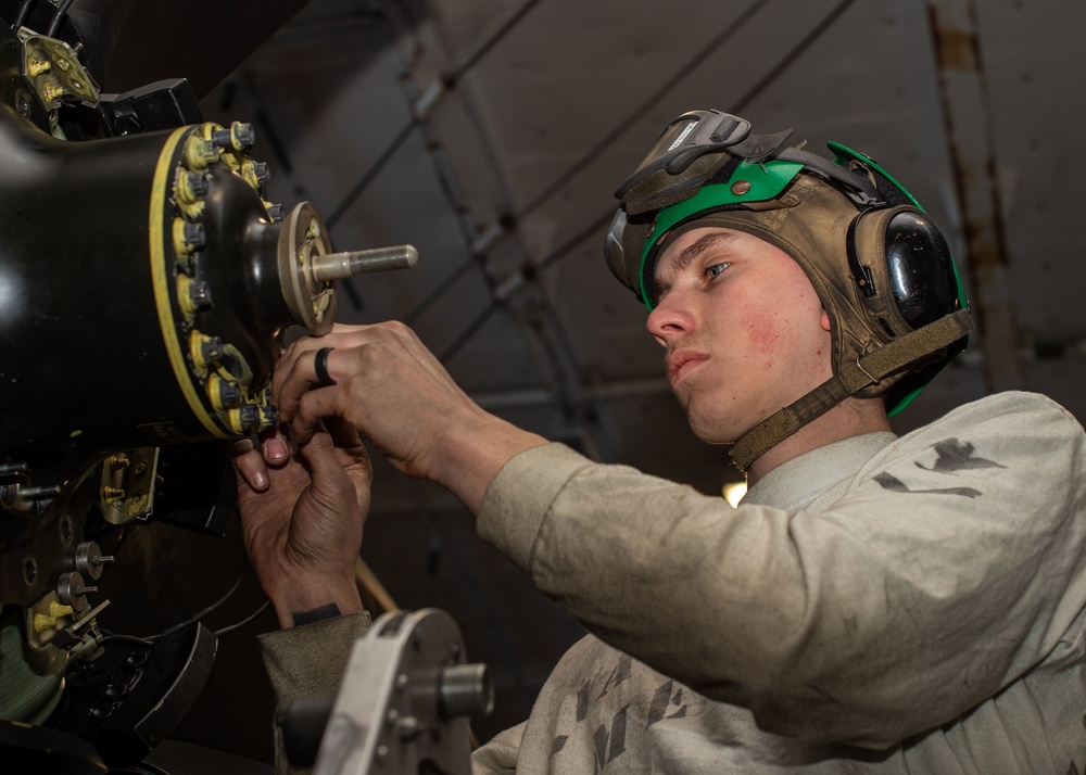 The Harry S. Truman Carrier Strike Group is on a scheduled deployment in the U.S. Sixth Fleet area of operations in support of naval operations to maintain maritime stability and security.