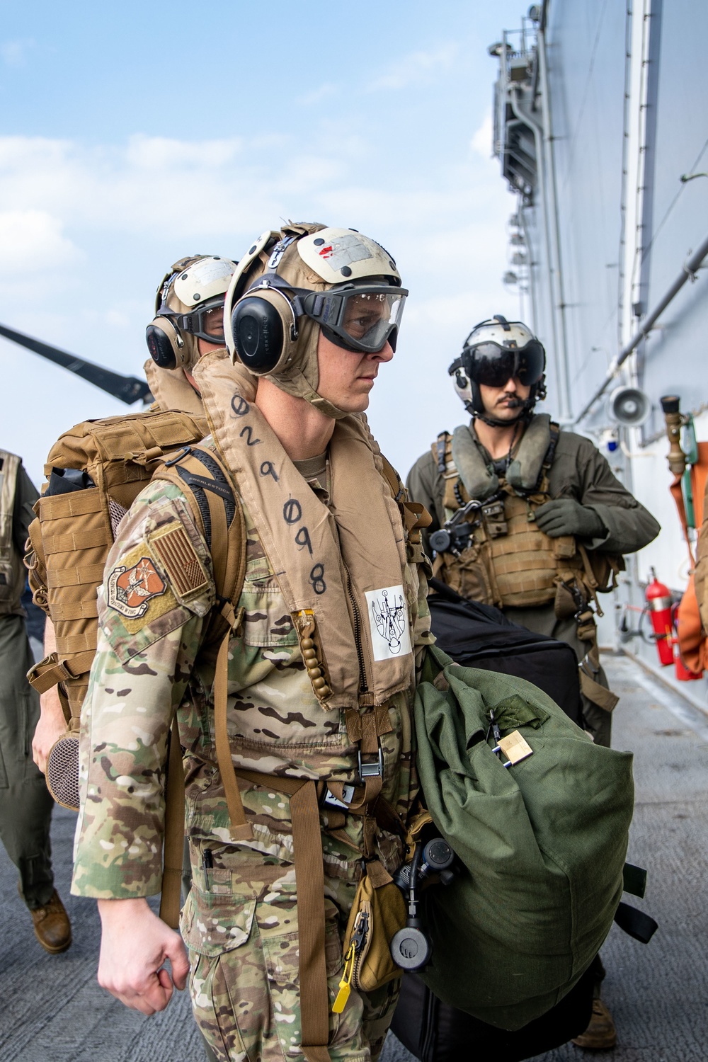 DVIDS - Images - Brig. Gen. Kyle Ellison embarks the USS Essex during ...