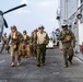 Brig. Gen. Kyle Ellison embarks the USS Essex during Noble Fusion