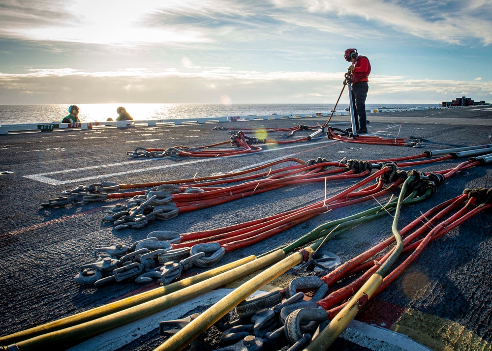 USS George H.W. Bush Receives Ammunition