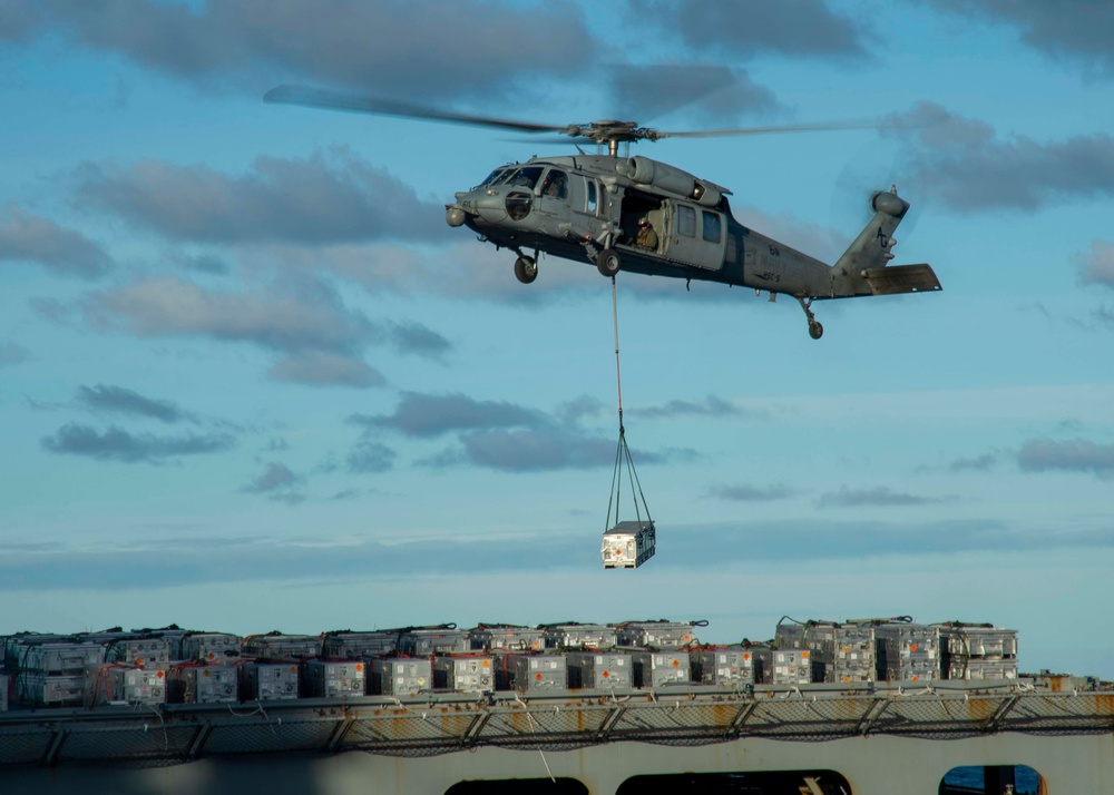 GHWB Sailors Retrieve Ammunition