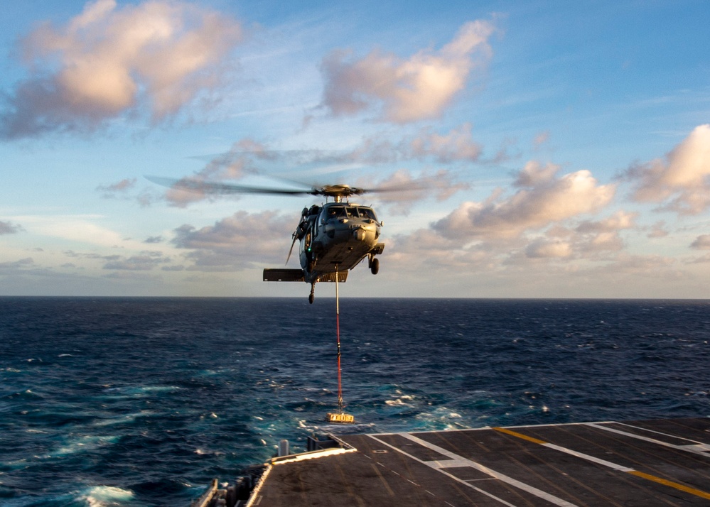 GHWB Sailors Retrieve Ammunition