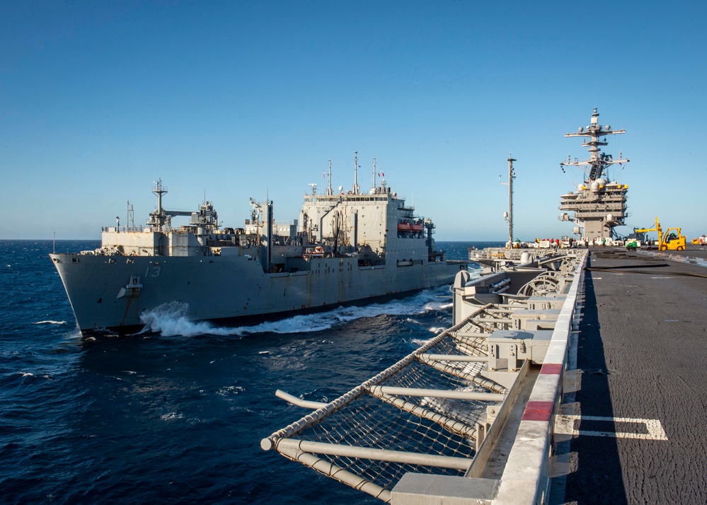 USS George H.W. Bush Receives Ammunition