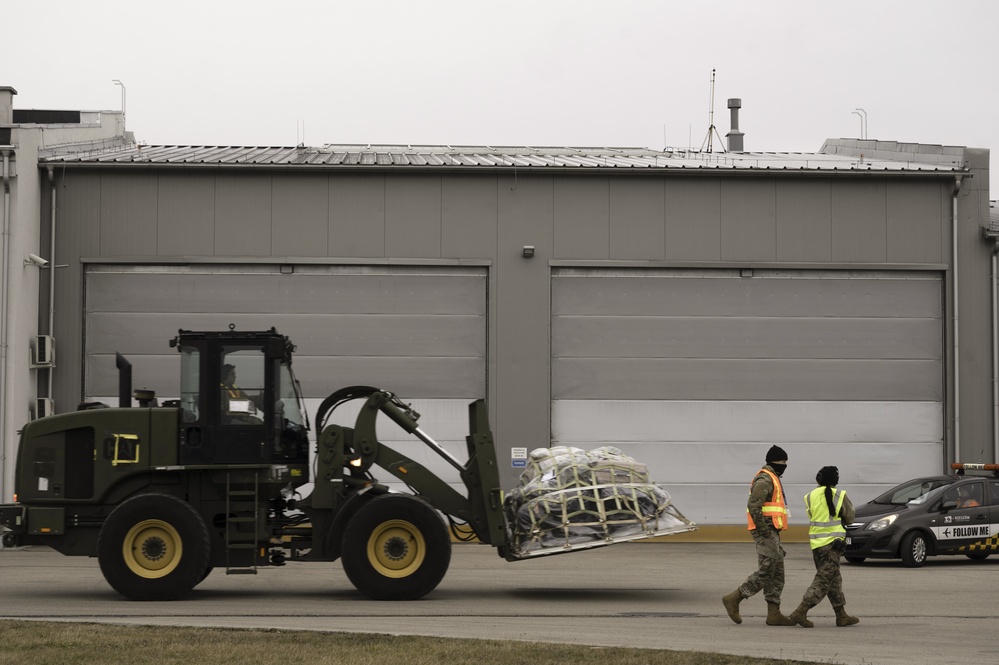 435th AGOW Airmen arrive in support of NATO allies