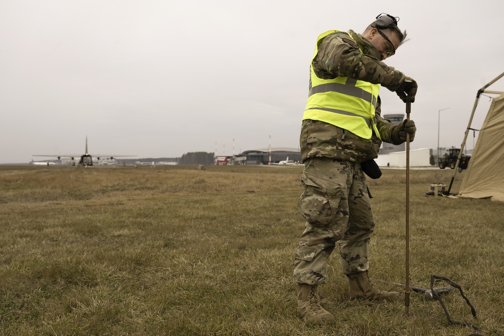 435th AGOW Airmen arrive in support of NATO allies