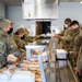 Serving warm meals on a snowy day