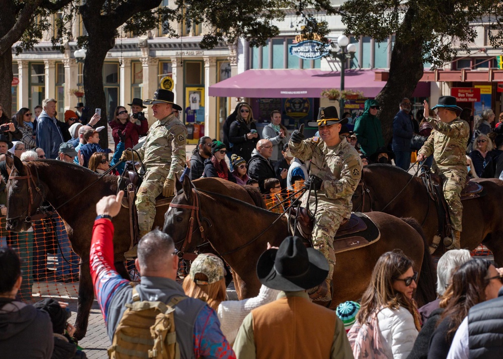 U.S. Army North participates in San Antonio Stock Show and Rodeo Western Heritage Parade