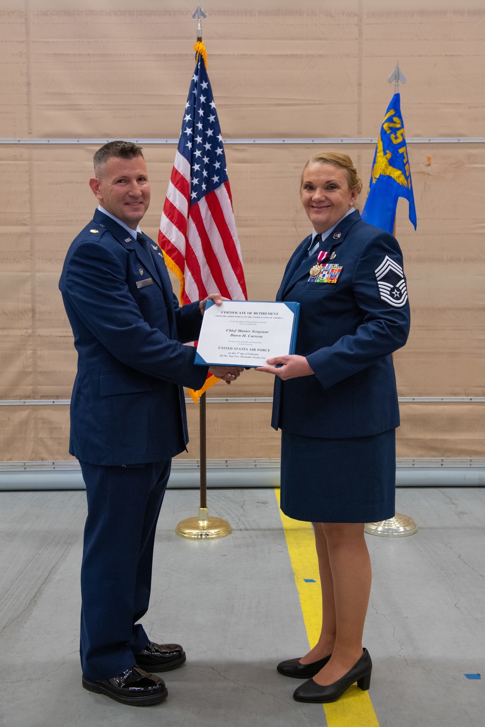 COMM Flight Chief Enlisted Manager Retires