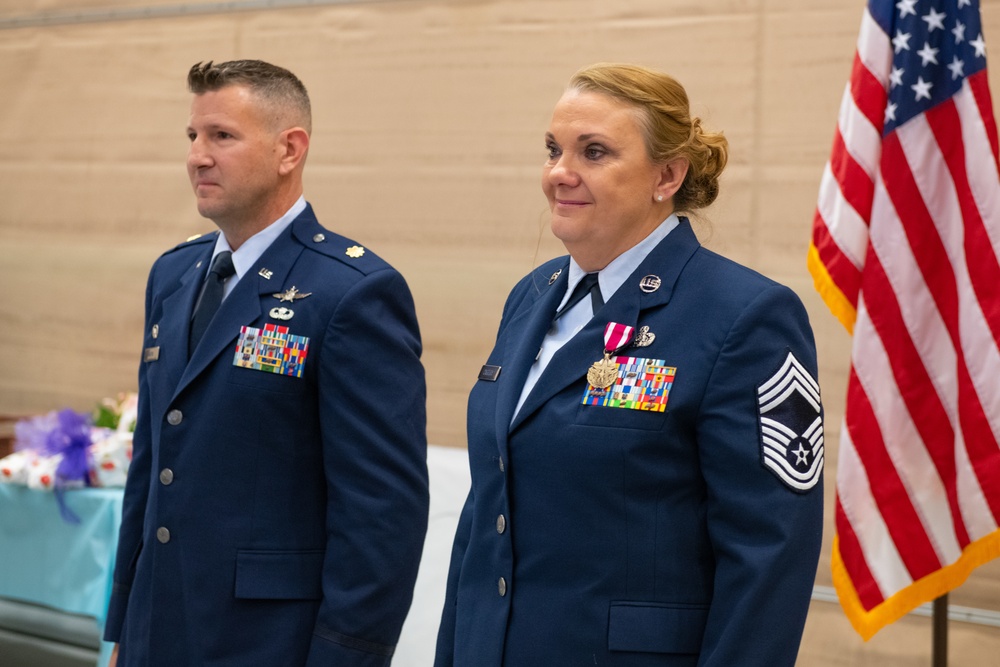 COMM Flight Chief Enlisted Manager Retires