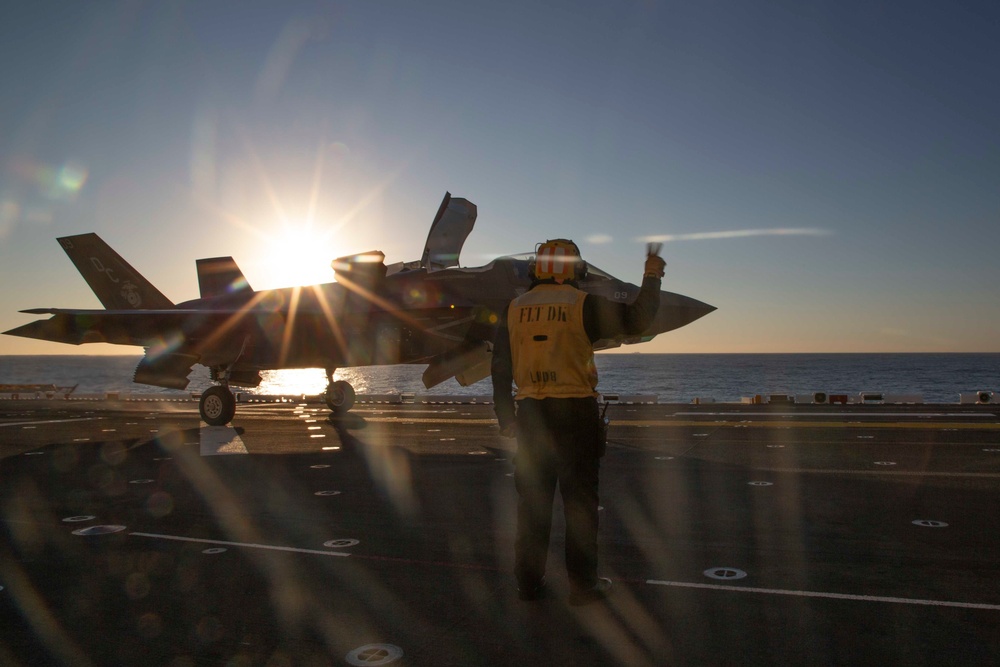 VMFA-122 F-35B Lightning II aboard the USS Makin Island