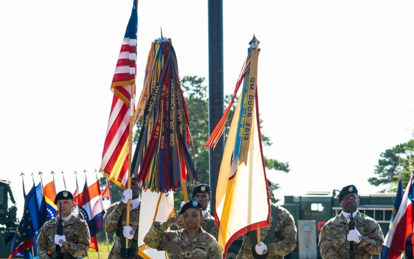 3rd Expeditionary Sustainment Command Cases its Colors