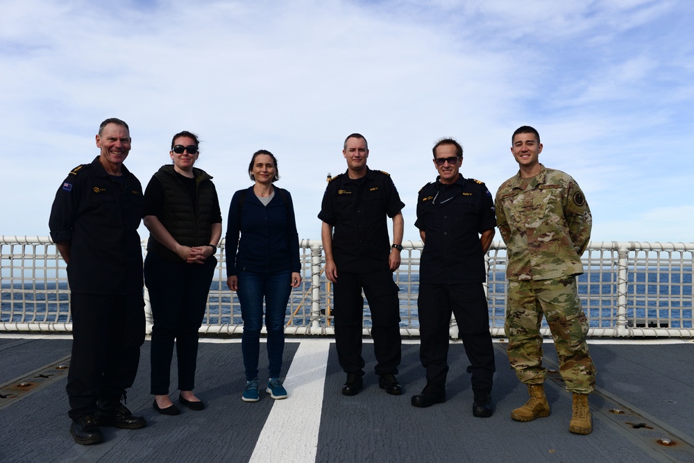 U.S. Embassy and Royal New Zealand Navy representatives set sail with Coast Guard Cutter Polar Star (WAGB 10)
