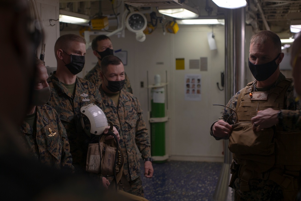 Brig. Gen. Ellison Arrives on Deck