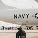 U.S. Marines work with the U.S. Navy on refueling a P-8A Poseidon during Noble Fusion