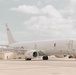 U.S. Marines work with the U.S. Navy on refueling a P-8A Poseidon during Noble Fusion