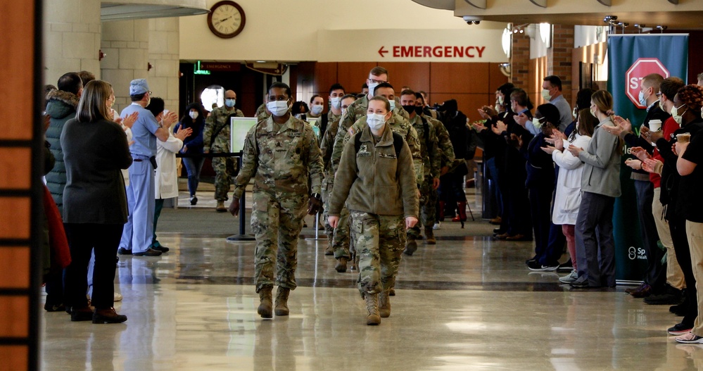 Congresswoman Welcomes Military Medical Team Reinforcing COVID Fight at Michigan Capital-Area Hospital